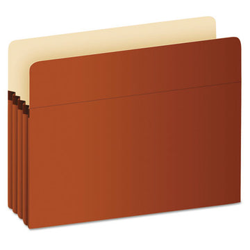 Pendaflex® Pocket File, 3.5" Expansion, Legal Size, Red Fiber freeshipping - TVN Wholesale